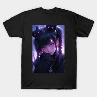 Neko anime girl 2 T-Shirt